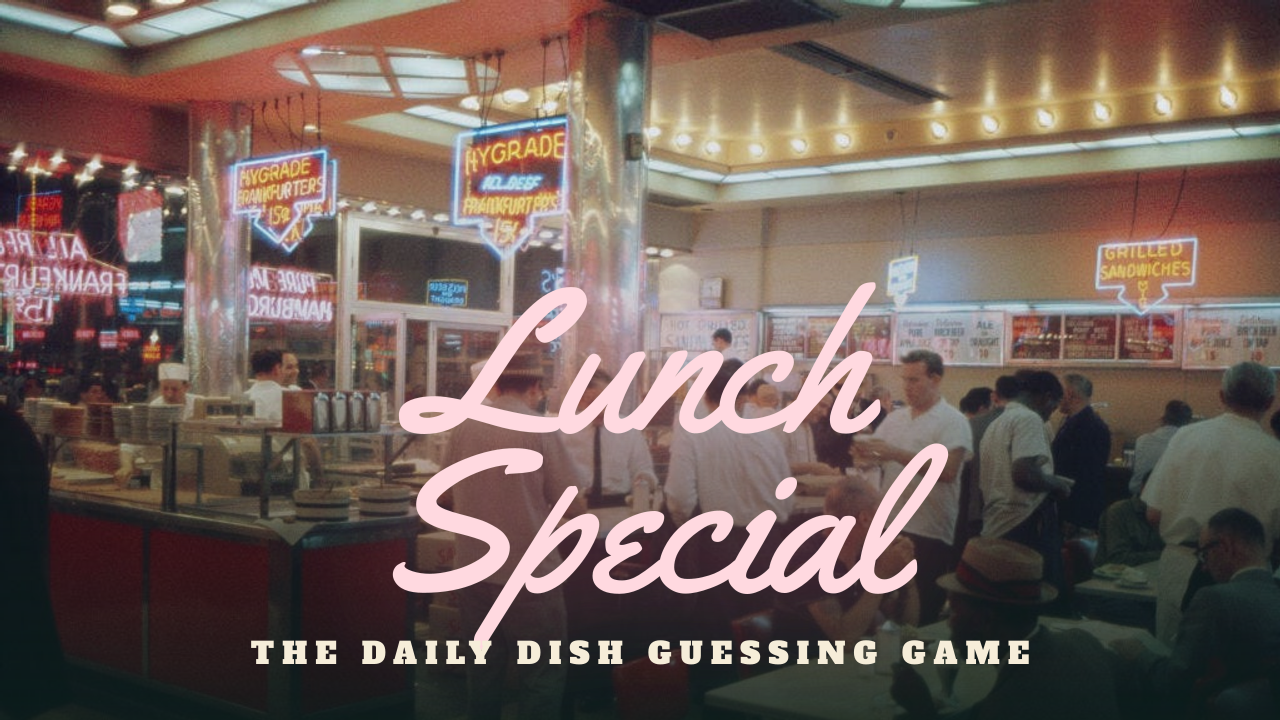 Lunch Special key art, neon wordmark over a diner scene